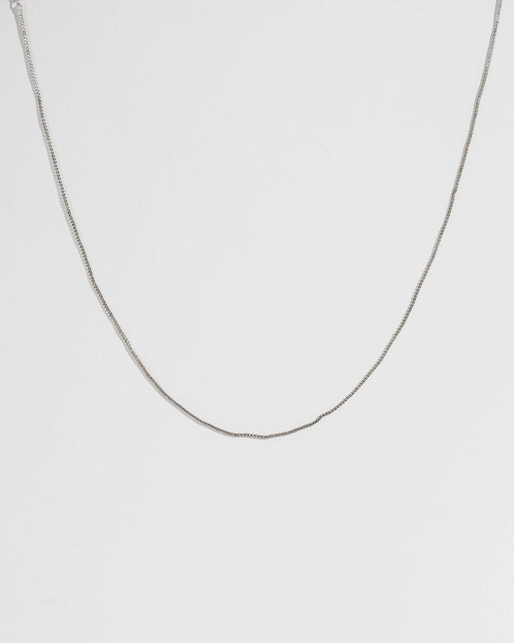 Colette by Colette Hayman Silver 48cm Fine Box Chain Necklace