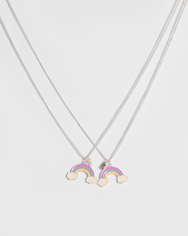 Silver Bff Rainbow Necklace | Necklaces