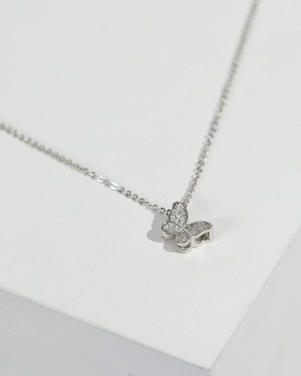 Silver Butterfly Necklace | Necklaces