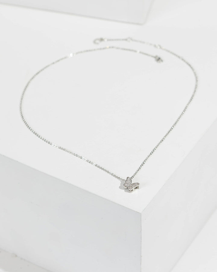 Silver Butterfly Necklace | Necklaces
