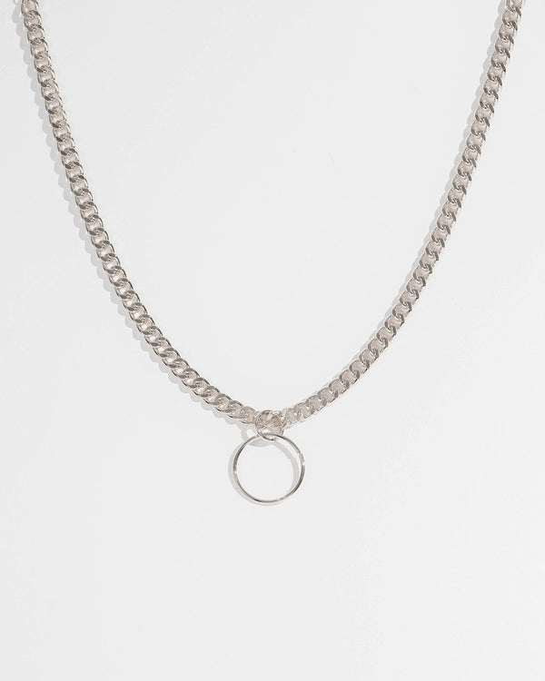 Colette by Colette Hayman Silver Chunky Chain Loop Necklace
