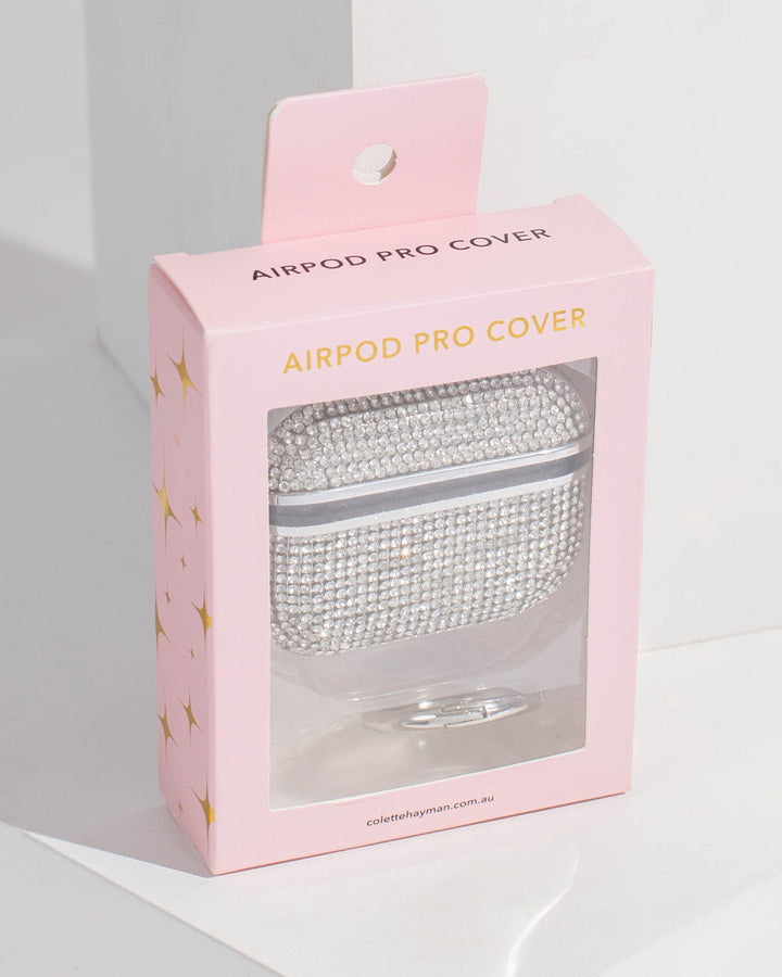 Colette by Colette Hayman Silver Crystal Air Pod Pro Cover
