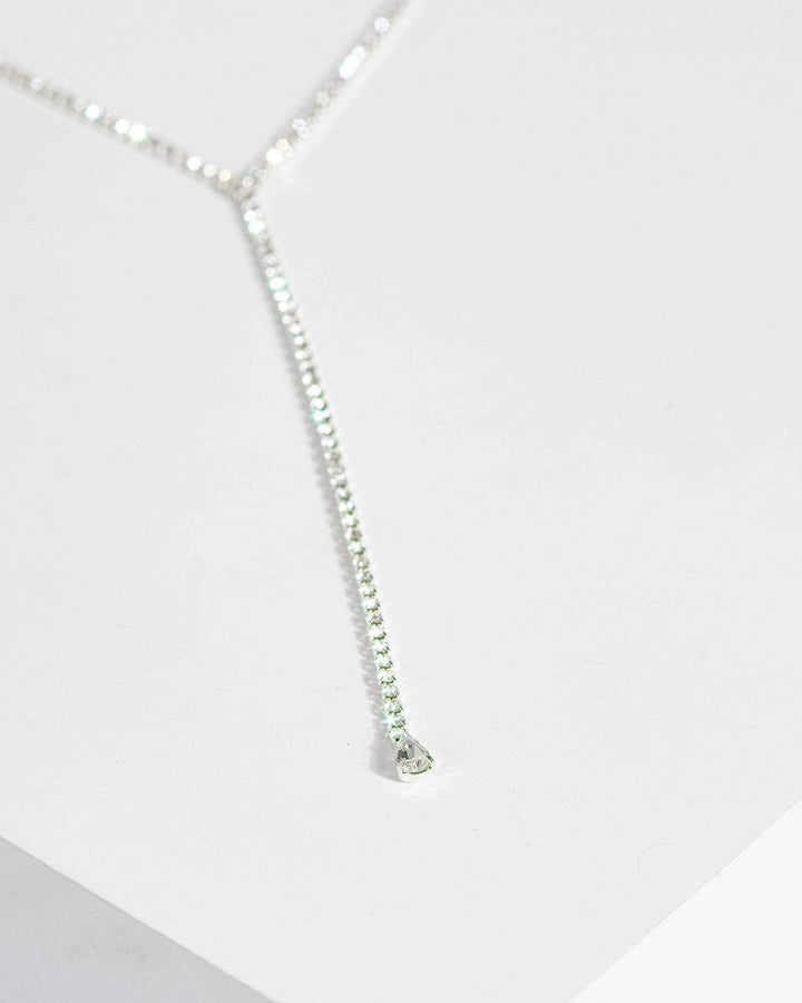 Silver Cup Chain Lariat Necklace | Necklaces