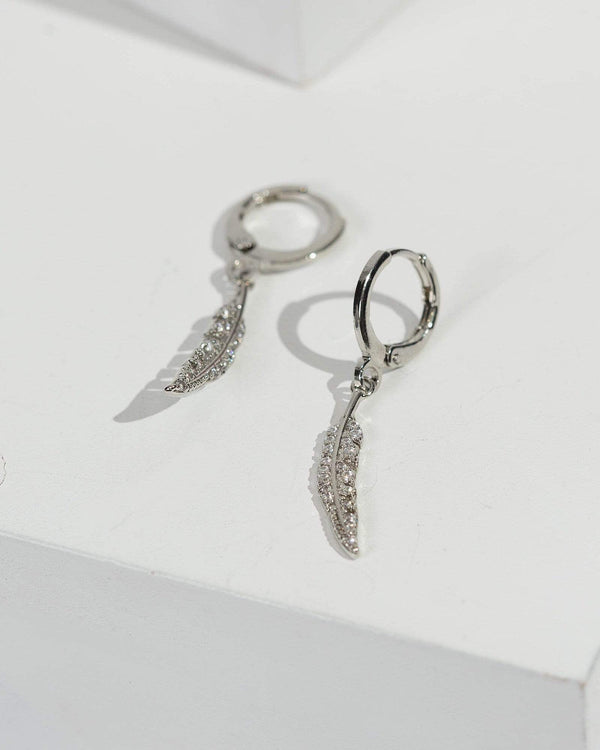Silver Detailed Leaf Earrings | Earrings