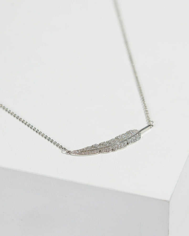 Silver Detailed Leaf Necklace | Necklaces