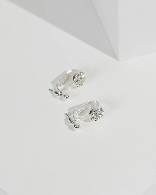 Silver Diamante Earring Back Converter | Accessories