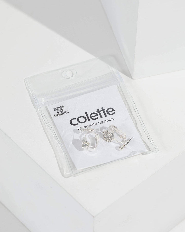 Silver Diamante Earring Back Converter | Accessories