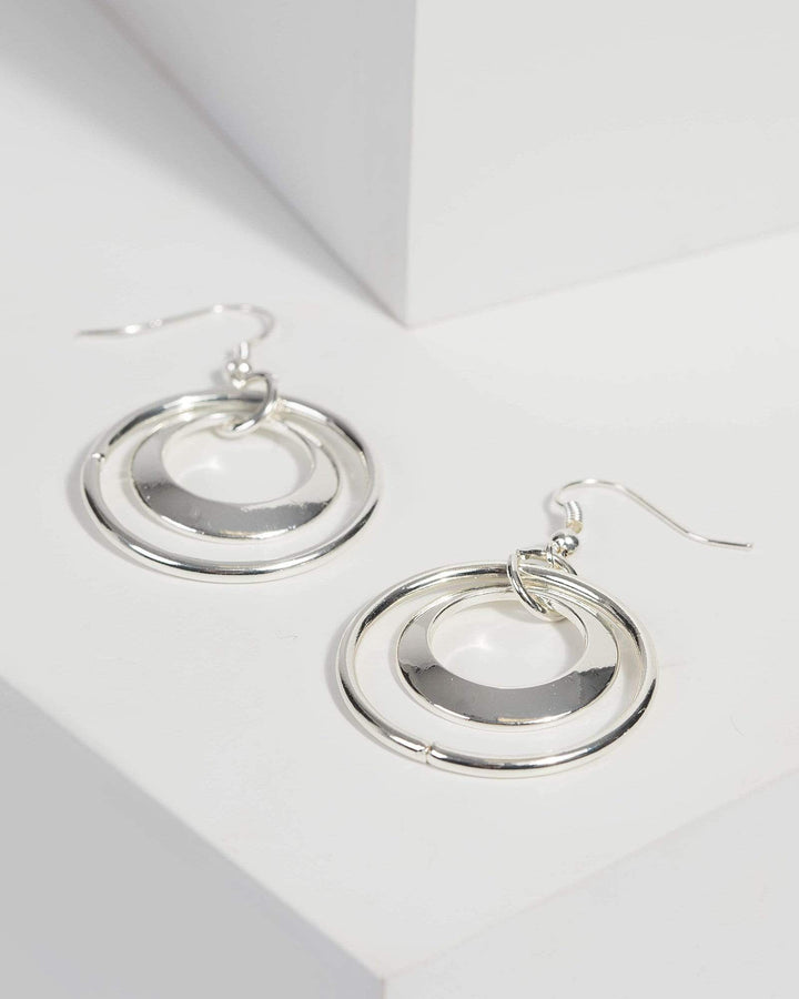 Silver Double Hook Earrings | Earrings