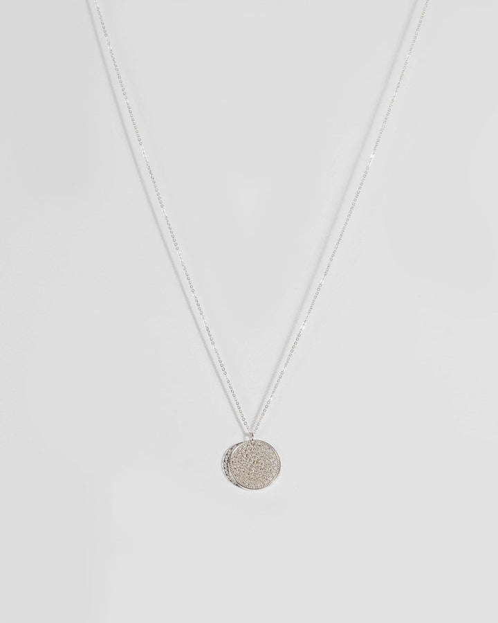 Silver Filigree Circle Pendant Necklace | Necklaces