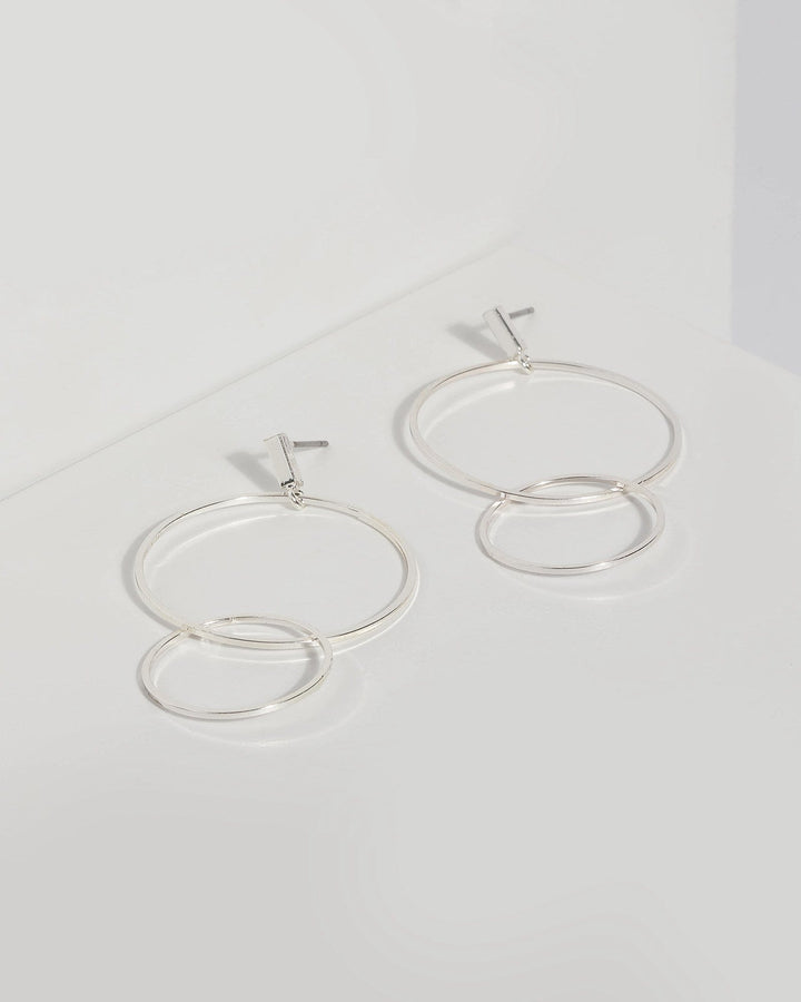 Silver Fine Circle Drop Earrings | Earrings