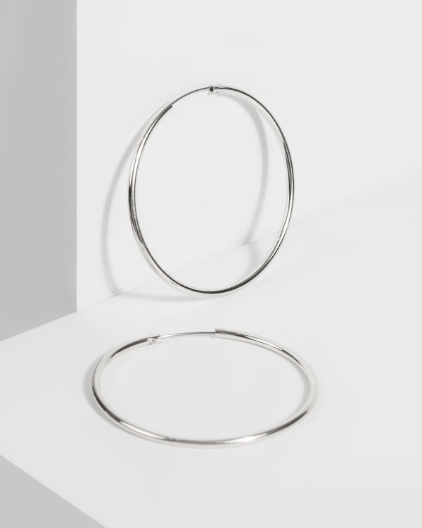 Silver Fine Hoop Earrings | Earrings