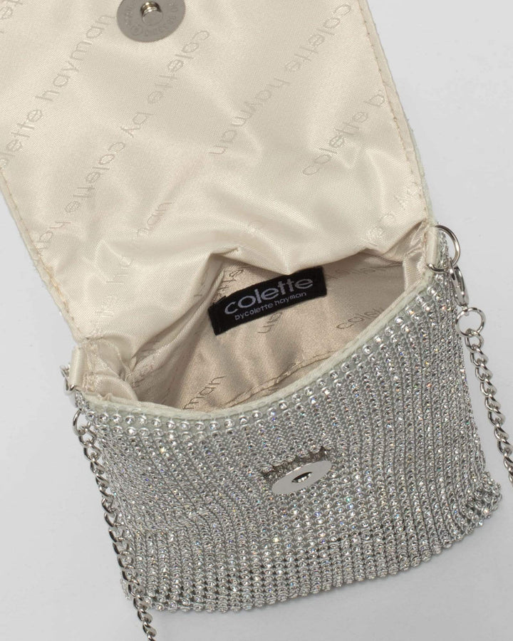 Silver Giselle Mini Slip Bag | Mini Bags
