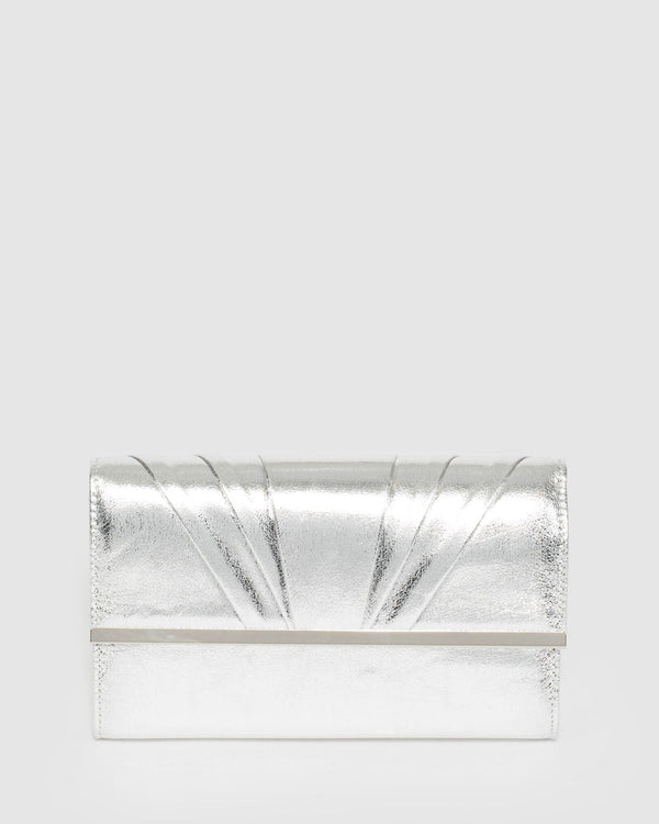 Silver Harriet Evening Clutch Bag | Clutch Bags
