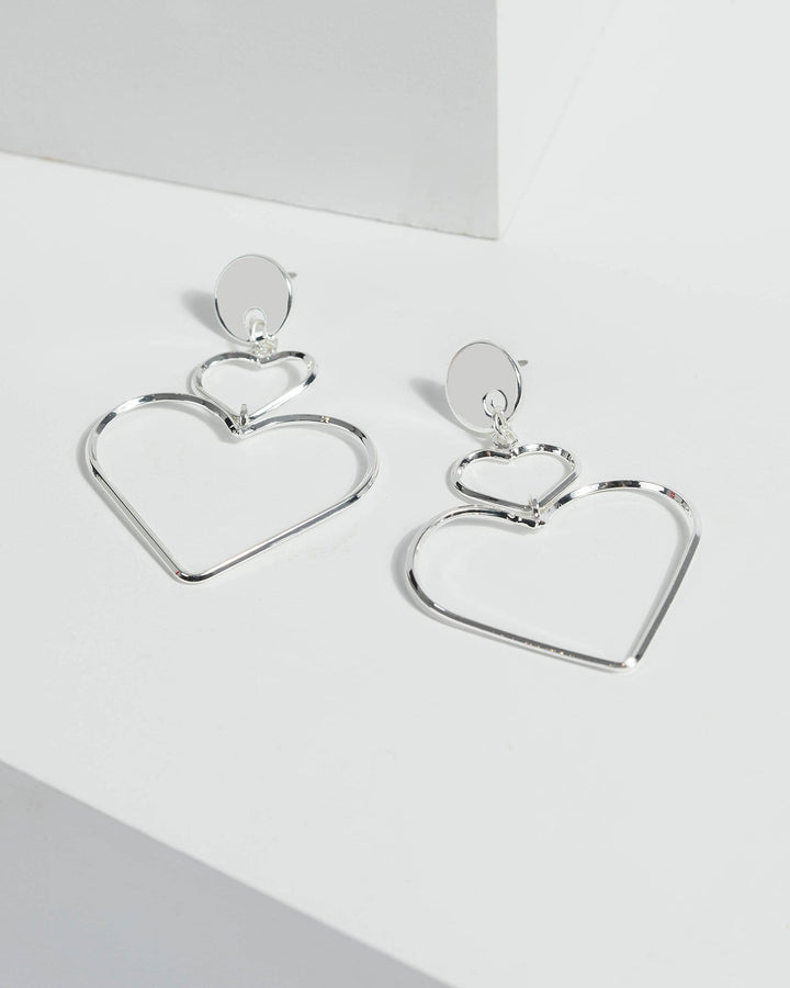 Silver Hearts Fine Metal Earrings | Earrings
