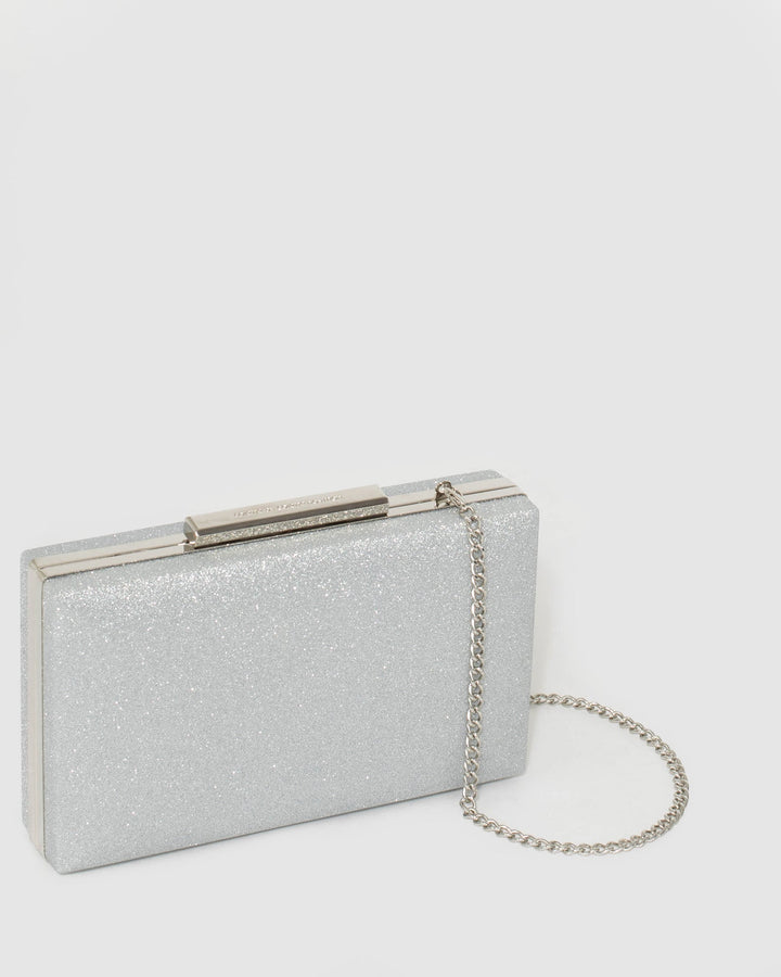 Silver Jaimi Clutch Bag | Clutch Bags