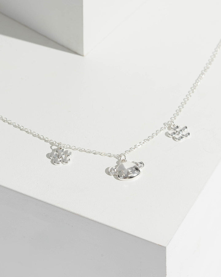 Colette by Colette Hayman Silver Koala And Flower Charm Necklace