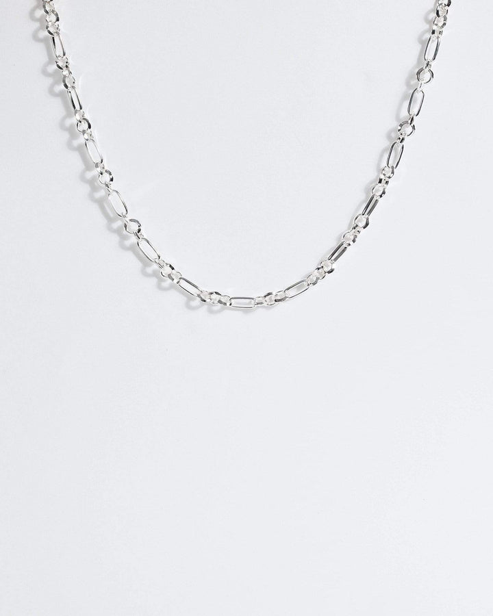 Silver Linked Chain Necklace | Necklaces