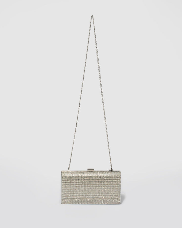 Silver Margot Hardcase Clutch Bag | Clutch Bags