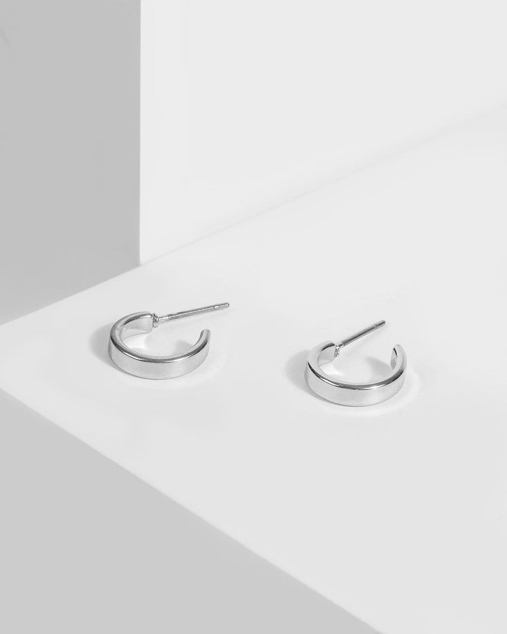 Silver Mini Hoop Metal Earrings | Earrings