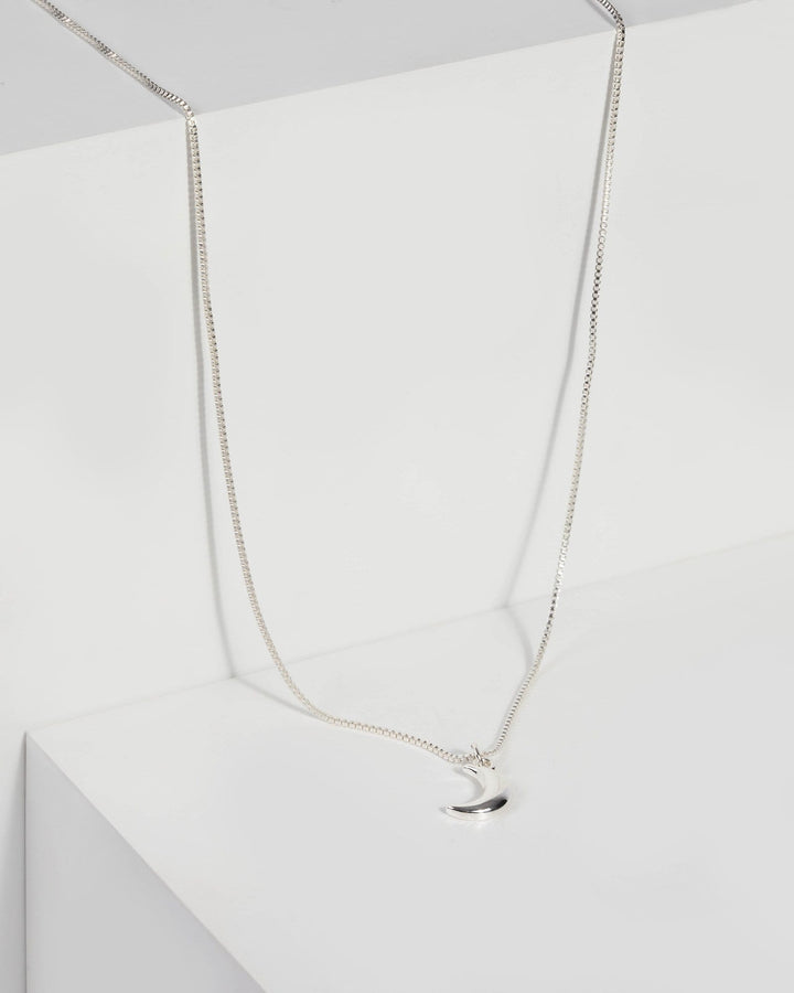 Silver Moon Pendant Fine Necklace | Necklaces