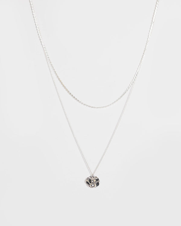 Silver Organic Layered Necklace | Necklaces