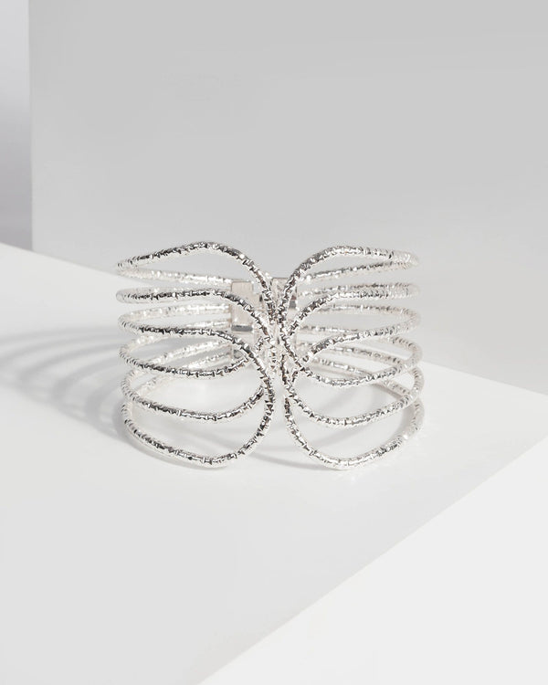 Silver Organic Metal Cuff | Wristwear