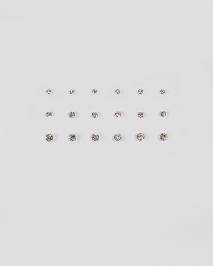 Silver Small Crystal Stud Earrings | Earrings