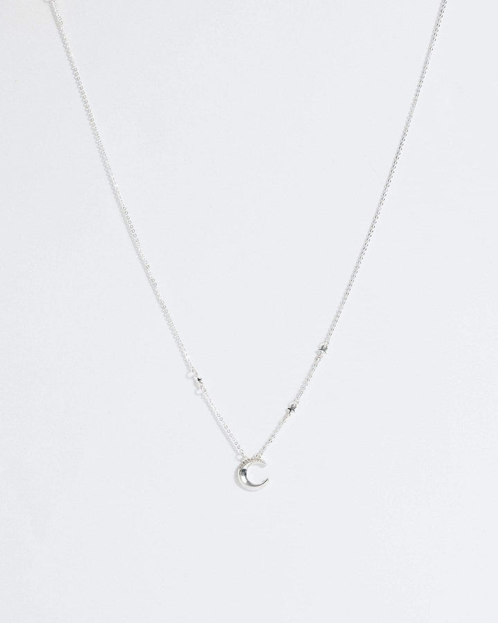 Silver Stars And Moon Fine Necklace | Necklaces