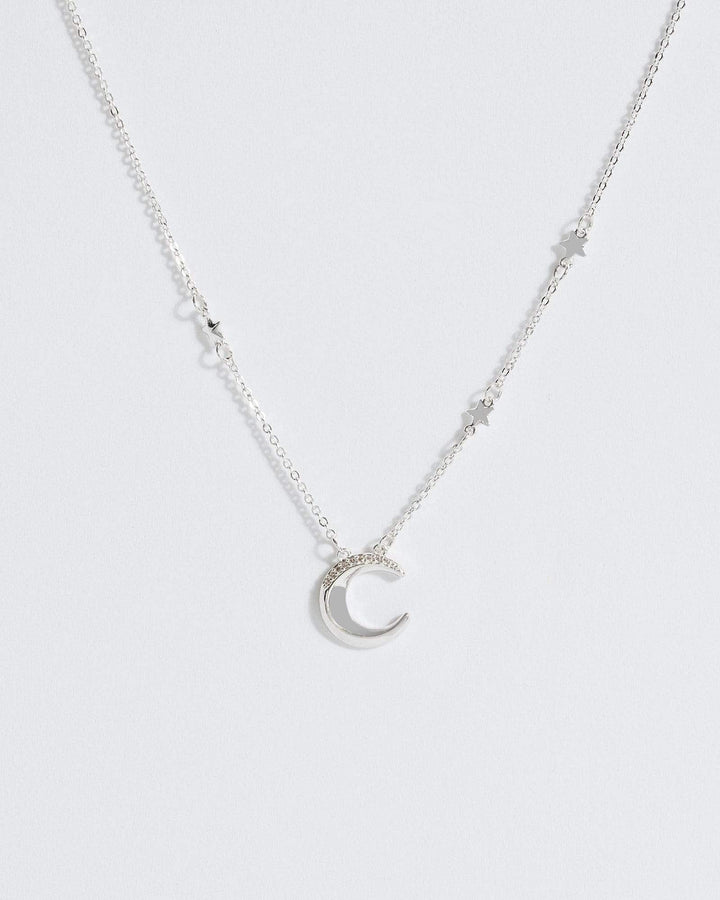 Silver Stars And Moon Fine Necklace | Necklaces