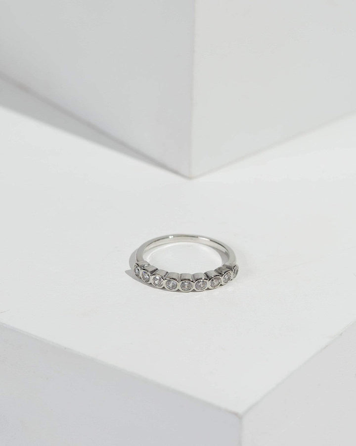 Silver Stone Row Ring Pack | Rings