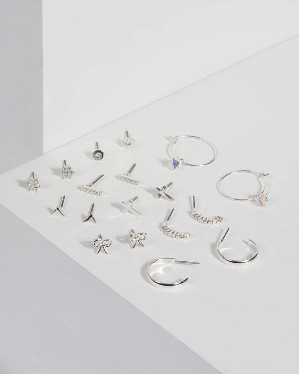 Silver Stud Earring Set | Earrings