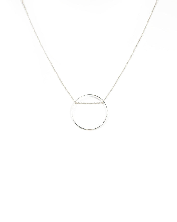 Colette by Colette Hayman Silver Tone Metal Circle Short Necklace
