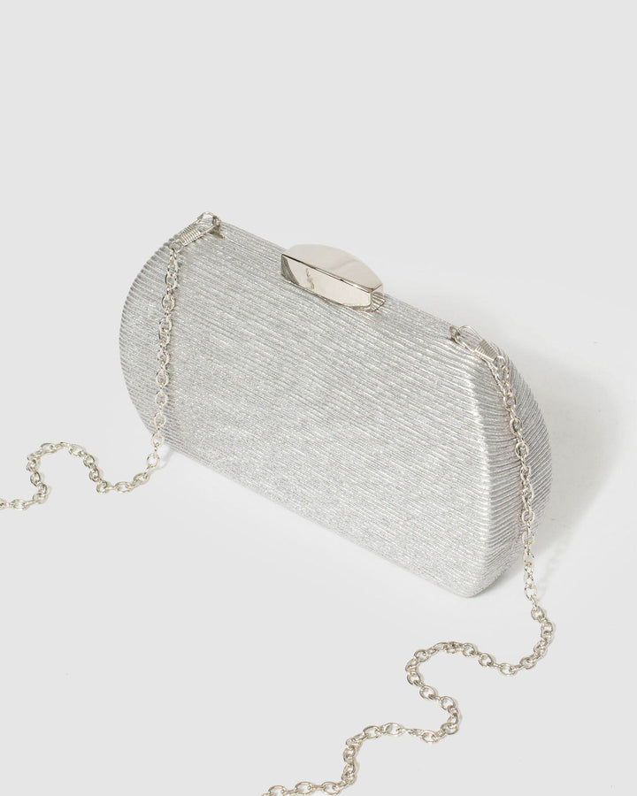 Silver Zoya Clutch Bag | Clutch Bags