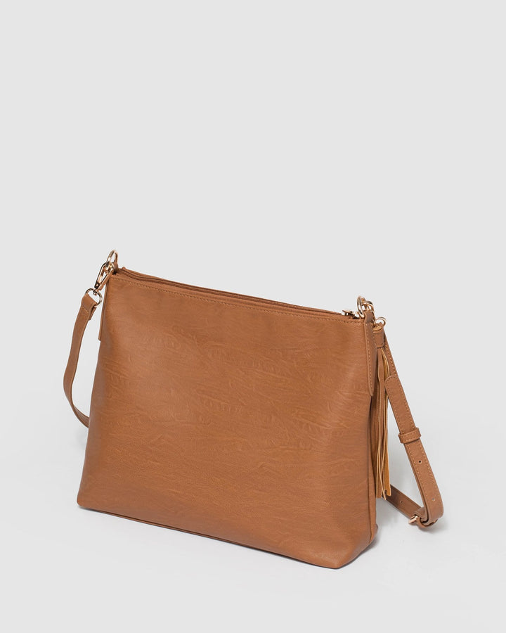 Smooth Tan Medium Walking The Dog Slouch Bag | Slouch Bags