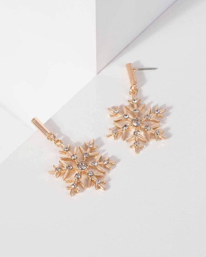 Snowflake Bar Drop Earrings | Earrings