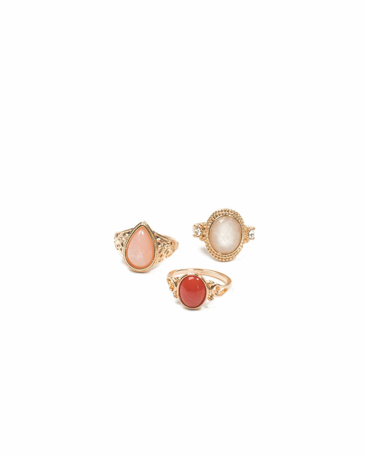 Colette by Colette Hayman Stone Cocktail Ring Pack - Large