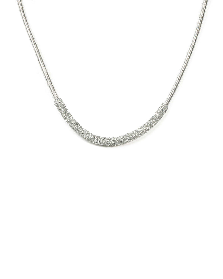 Colette by Colette Hayman Stone Silver Cluster Tube Necklace