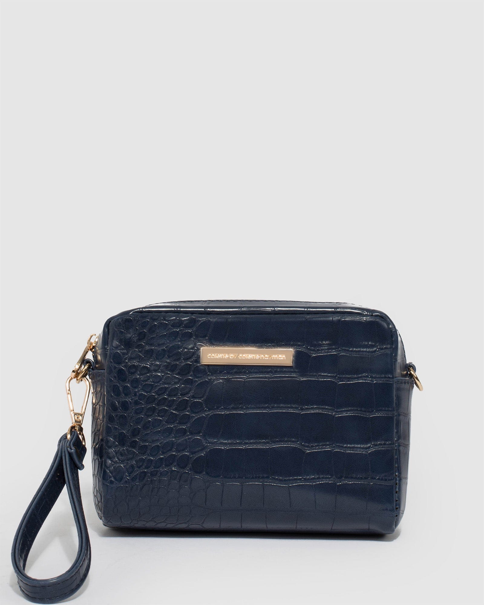 Suri Croc Navy Crossbody Bag colette by colette hayman