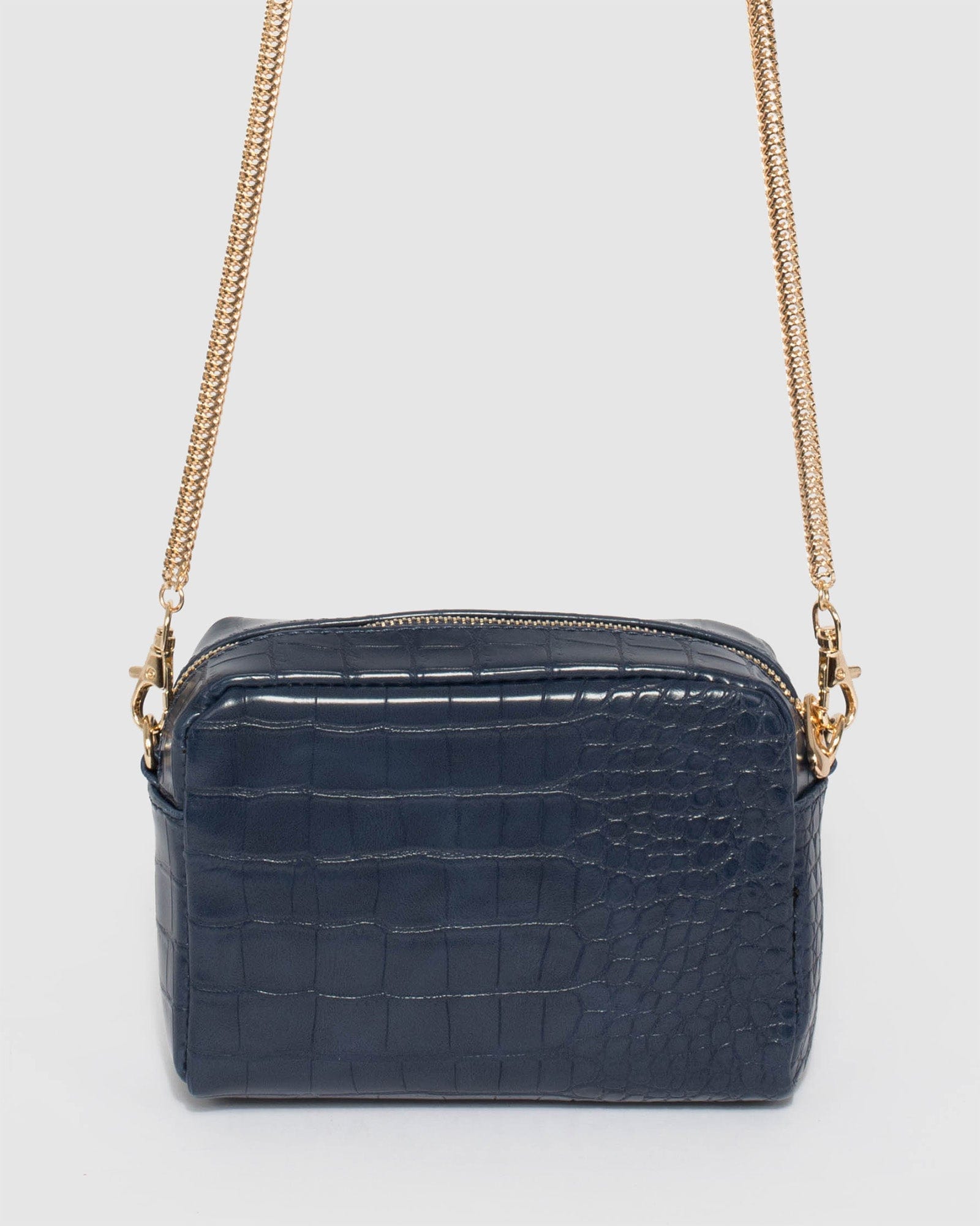 Suri Croc Navy Crossbody Bag colette by colette hayman