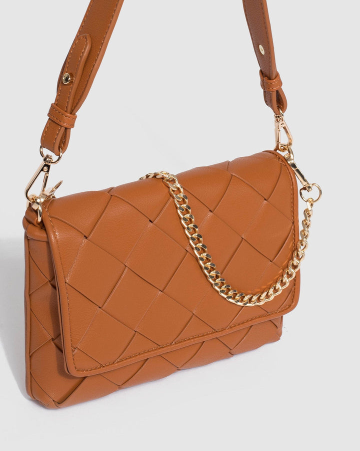 Colette by Colette Hayman Tan Ailani Quilted Chain Bag