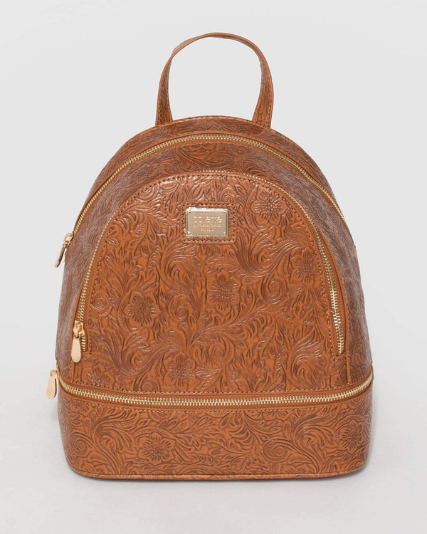 Tan Bridget Plain Backpack | Backpacks