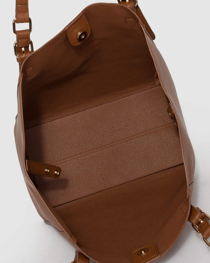 Tan Donna Slouch Tote Bag | Slouch Bags