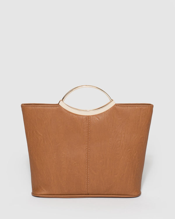 Tan Jessie Clutch Bag | Clutch Bags