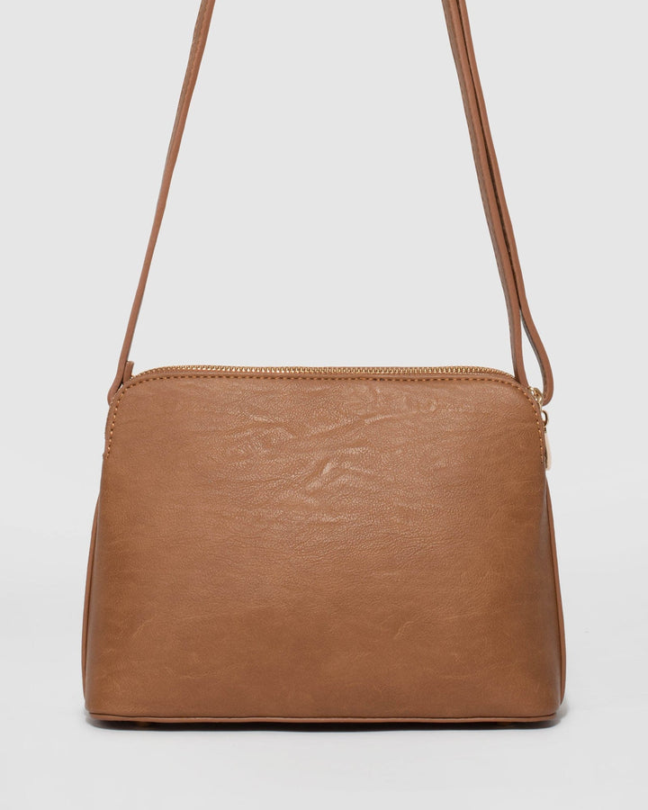 Tan Quilt Crossbody Bag | Crossbody Bags