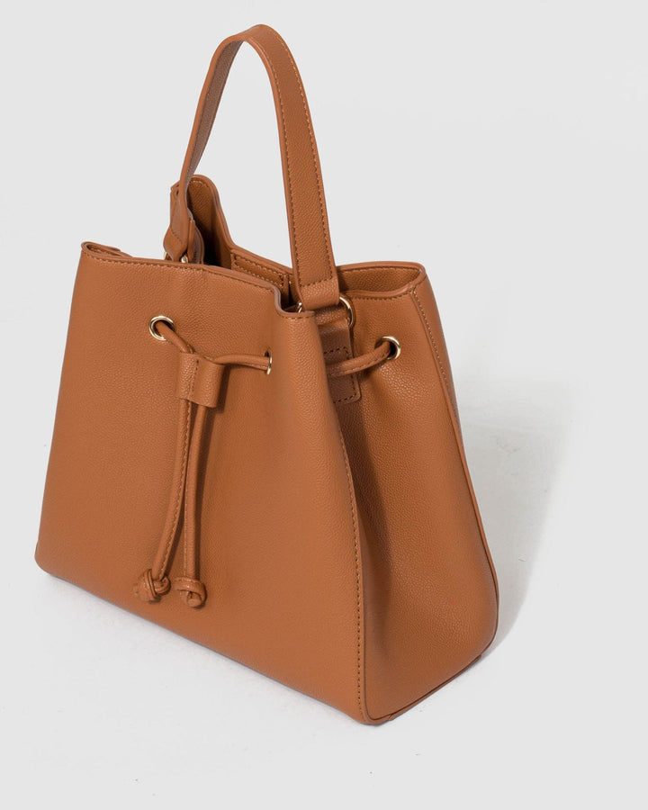 Tan Lata Bucket Bag | Bucket Bags