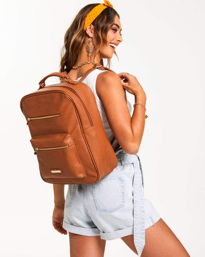 Tan Marley Large Backpack | Backpacks