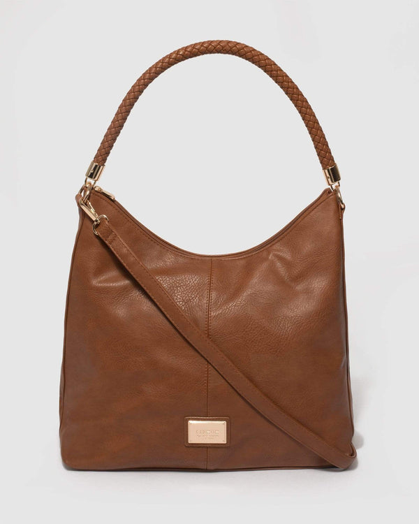 Tan Nina Shoulder Bag | Slouch Bags