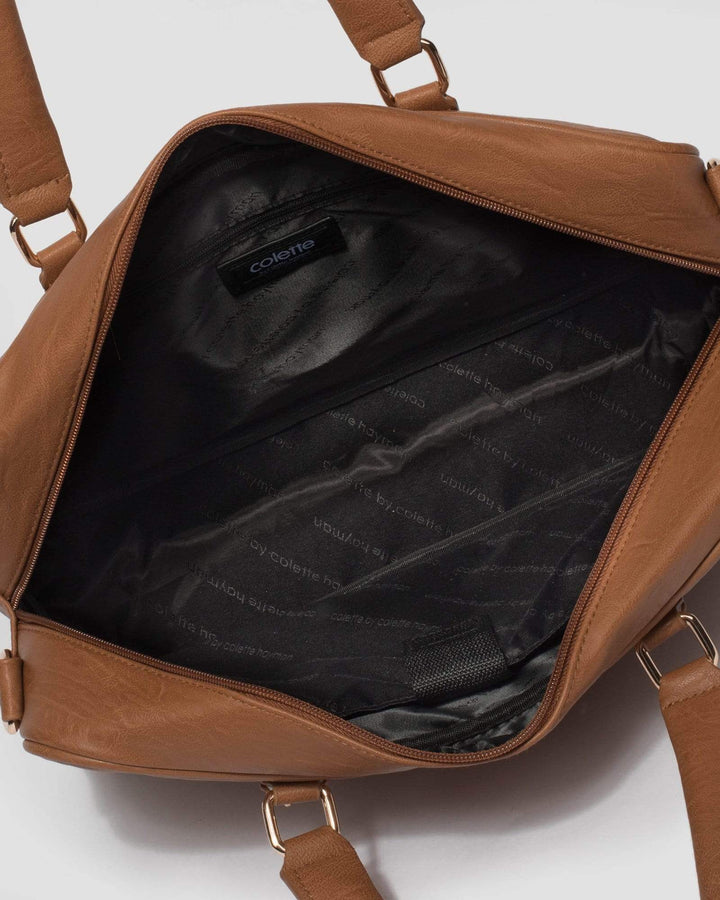 Tan Sandra Tech Tote Bag | Tote Bags