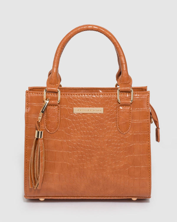 Colette by Colette Hayman Tan Sia Mini Tassel Tote Bag