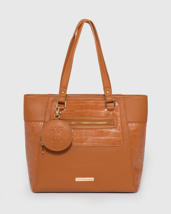 Colette by Colette Hayman Tan Stella Pouch Tote Bag